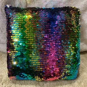 Small sequin pillow